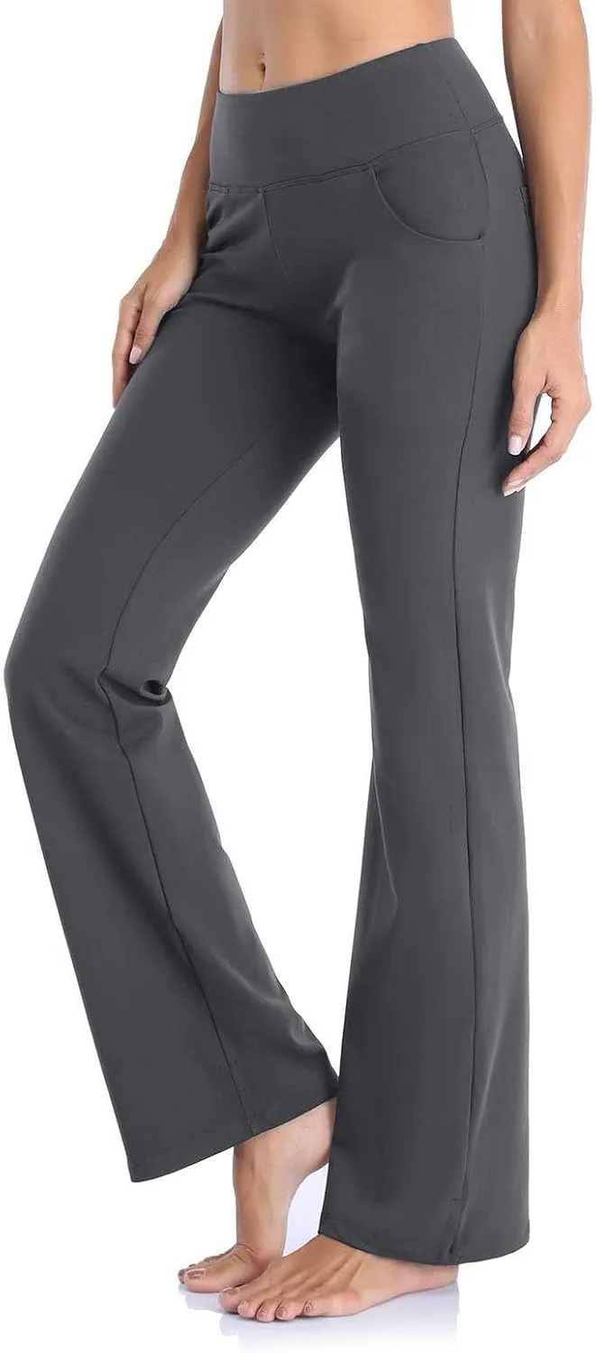 Womens Yoga Sweatpants High Waist Wide Leg Lounge Pajamas Pants Casual Loose Pants with Drawstring & Pockets