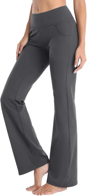 Womens Yoga Sweatpants High Waist Wide Leg Lounge Pajamas Pants Casual Loose Pants with Drawstring & Pockets