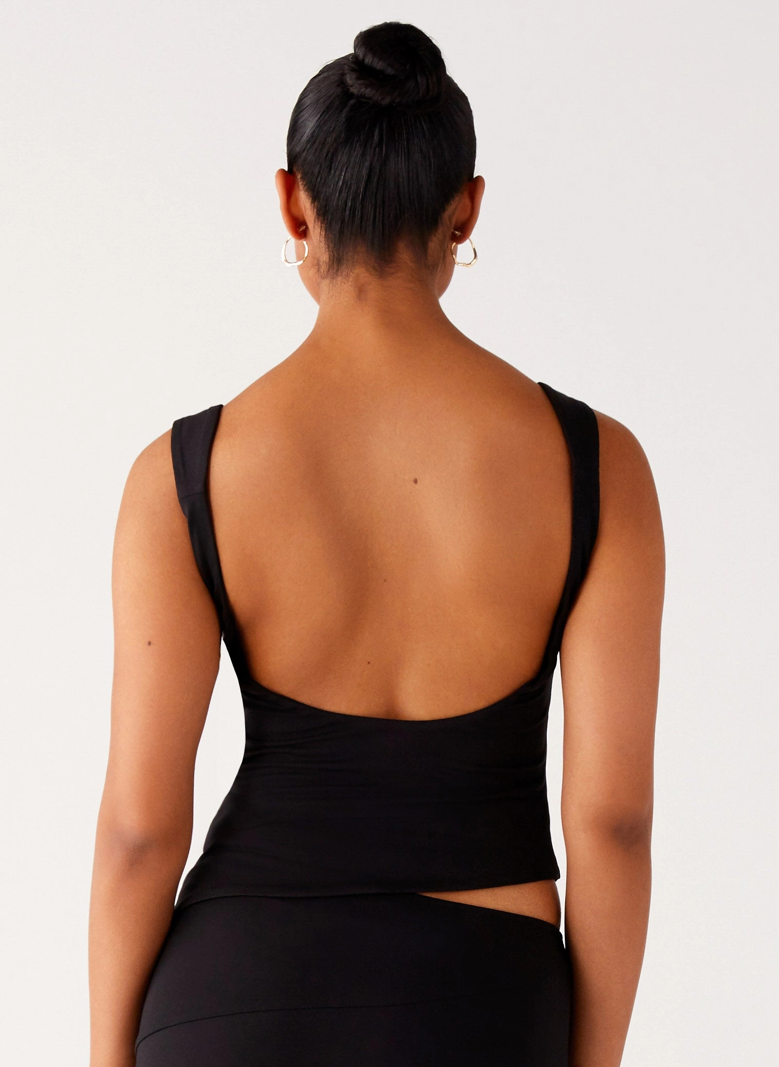 Wonderlust Cowl Top - Black Shrink Resistant Treatment SlimSilhouette