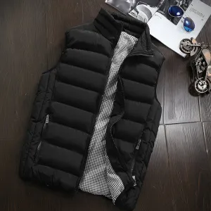 WOODVOICE - Original Brand Clothing Vest Jacket Mens New Autumn Warm Sleeveless Jacket Male Winter Casual Waistcoat Men Vest Plus Size Veste Homme