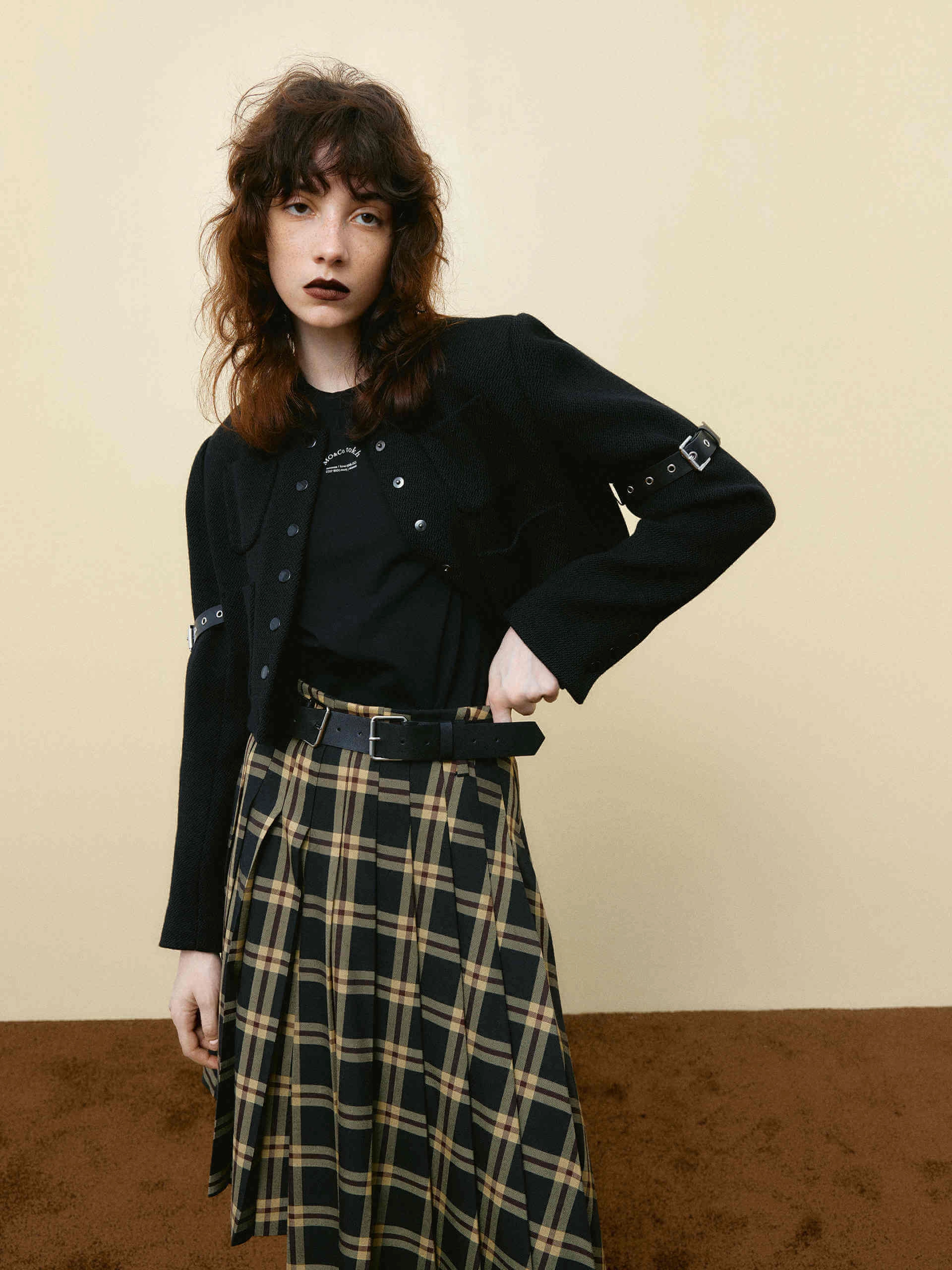 Wool Blend Cropped Jacket