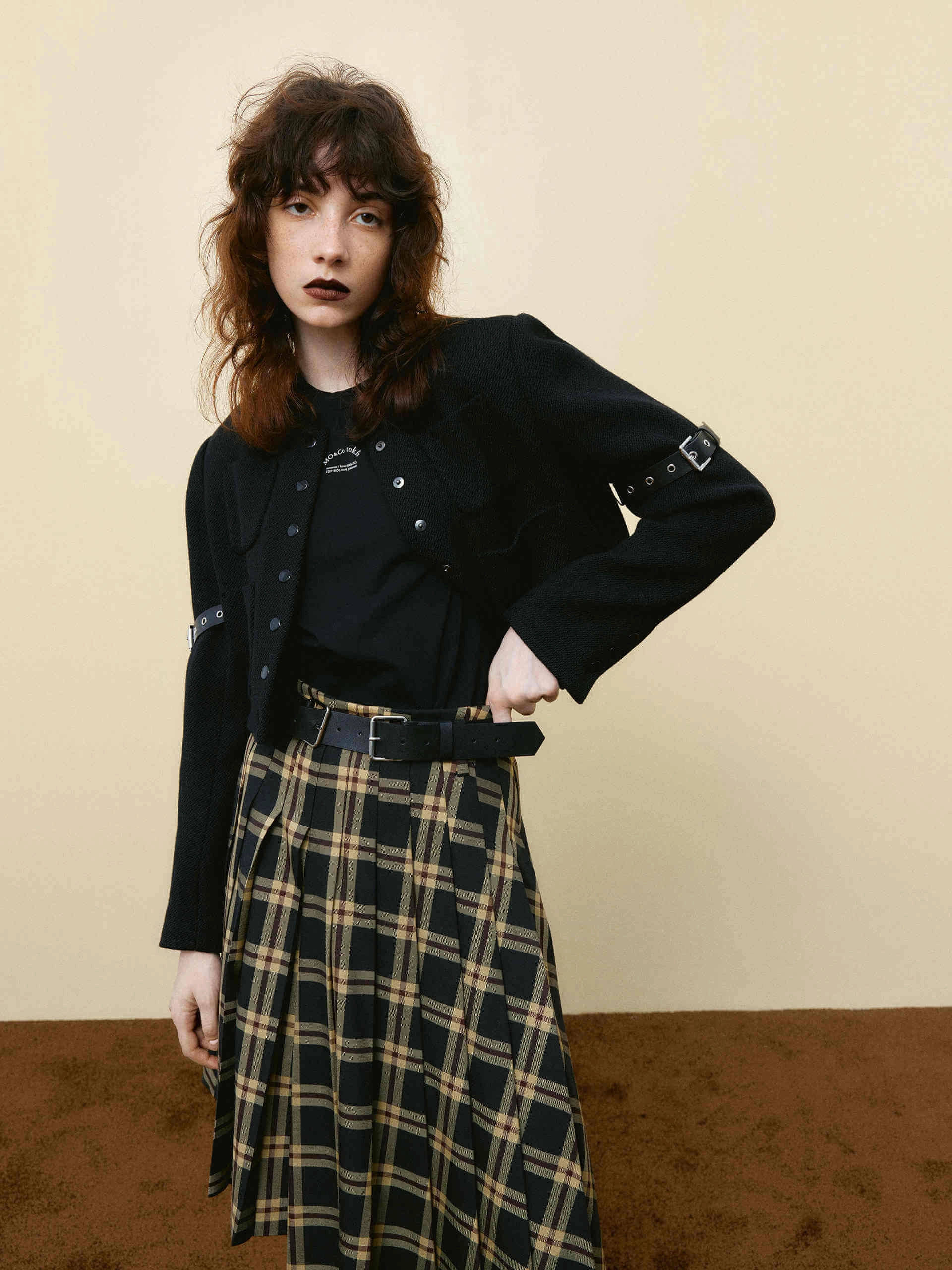 Wool Blend Cropped Jacket