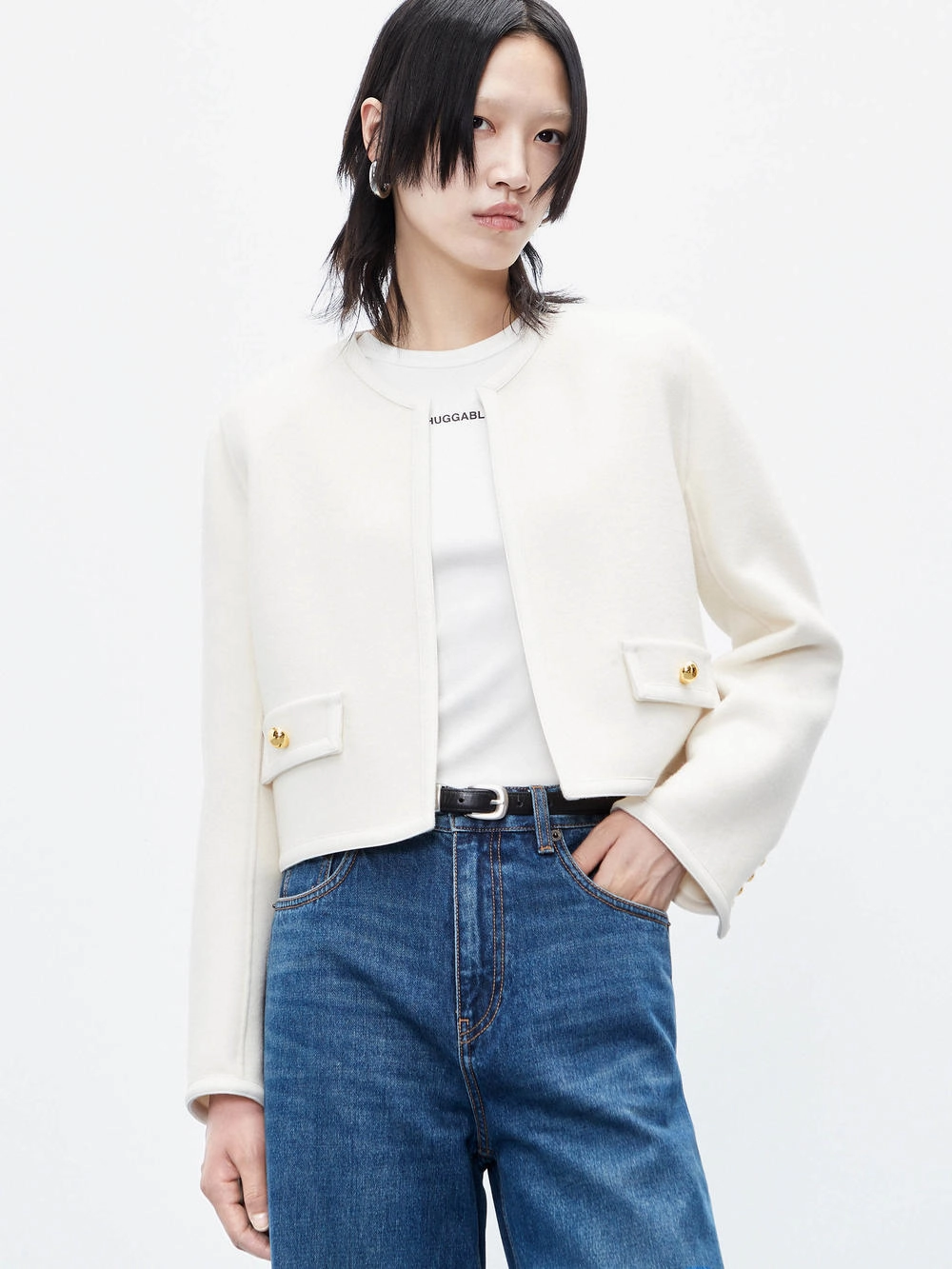 Wool Cropped Jacket