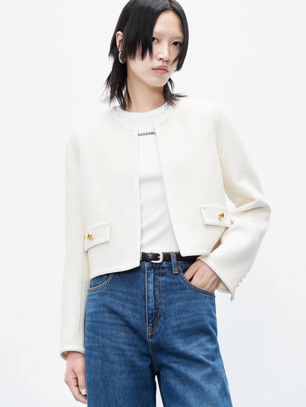 Wool Cropped Jacket