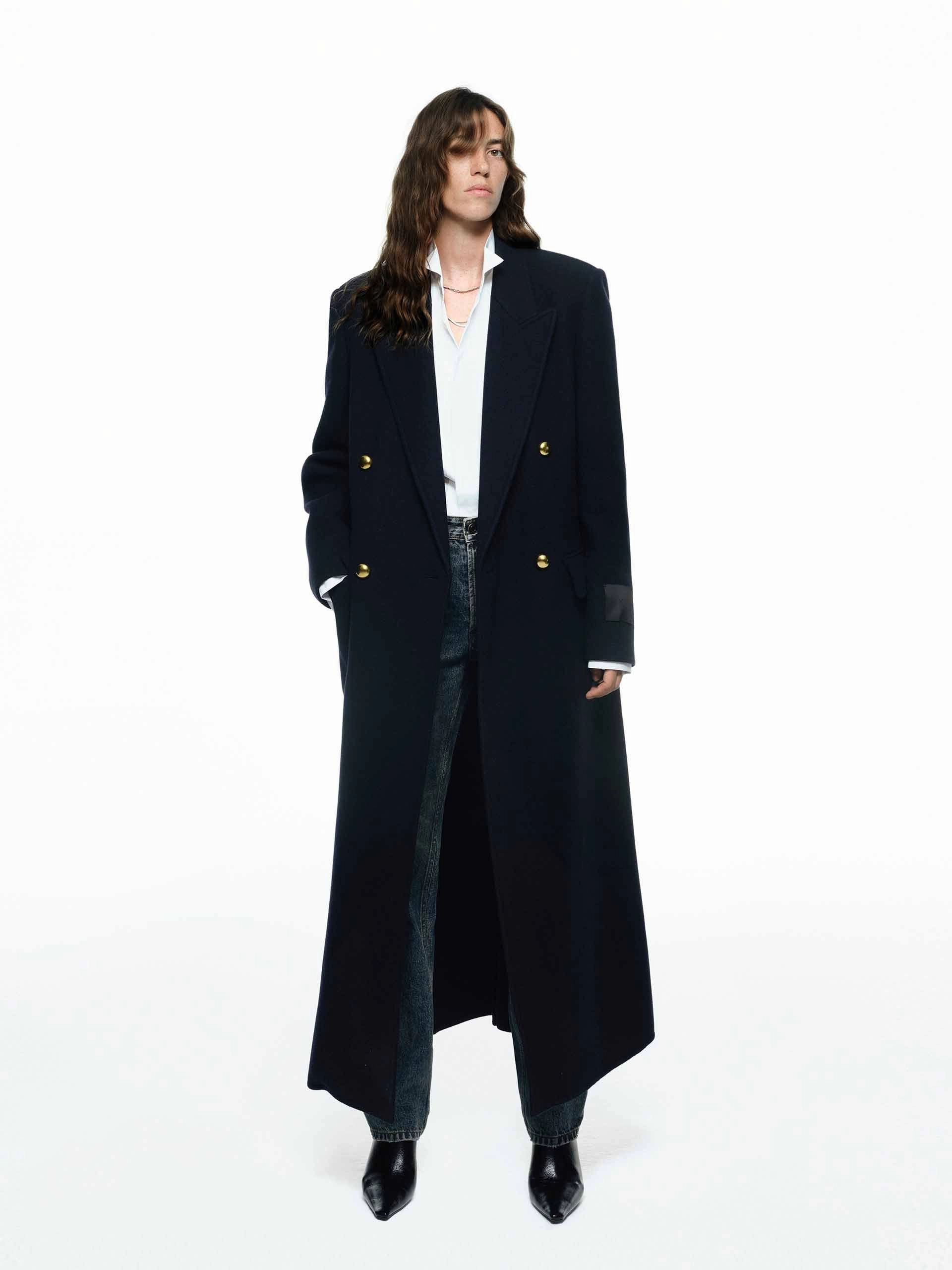 Wool Longline Overcoat