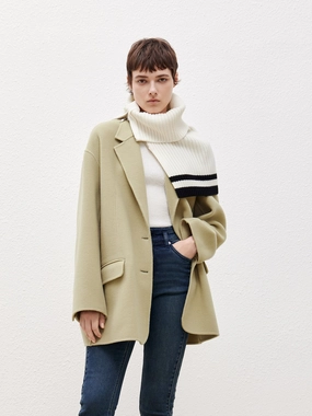 Wool Midi Coat with Scarf Wool Midi Coat with Scarf