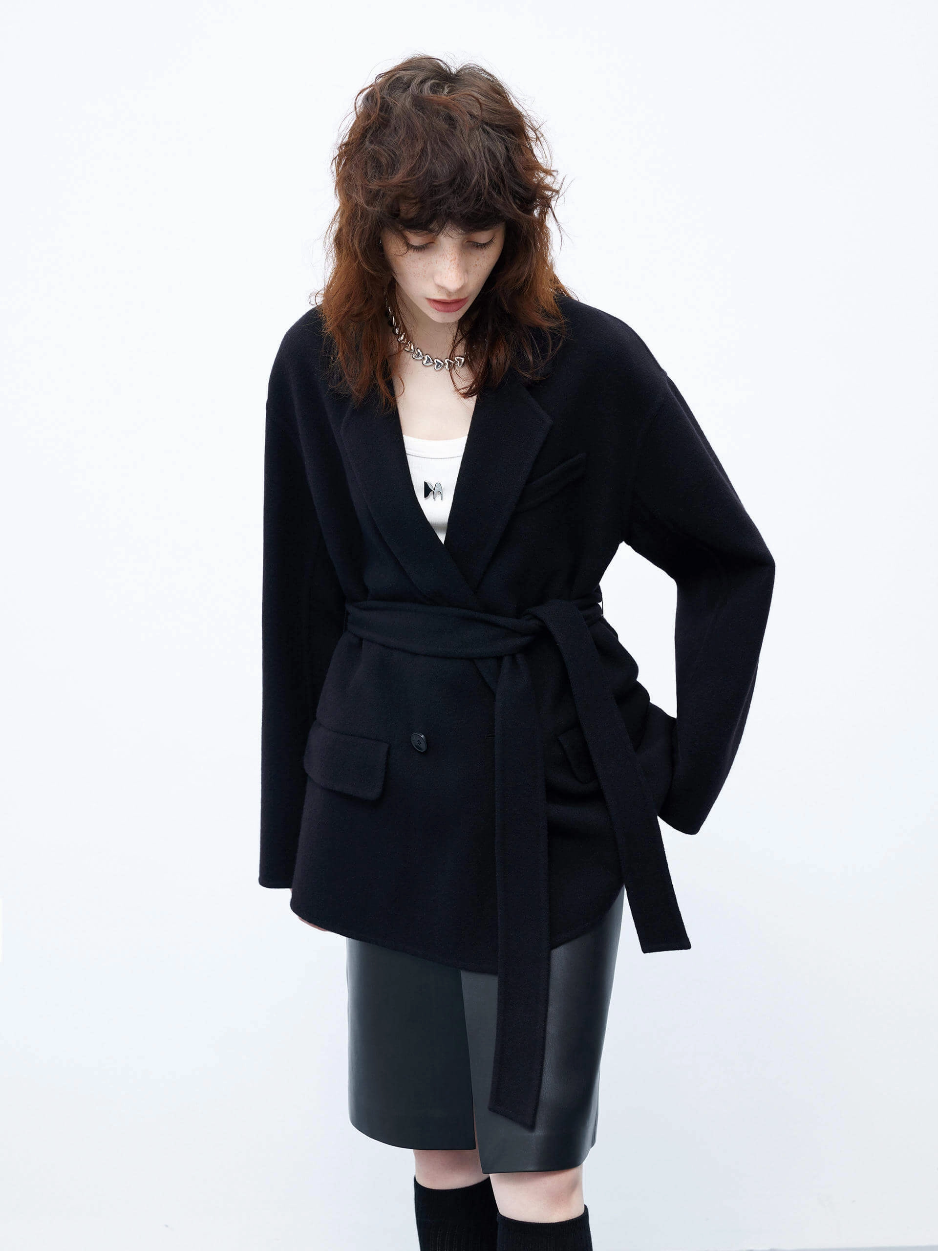 Wool Structured Blazer Coat
