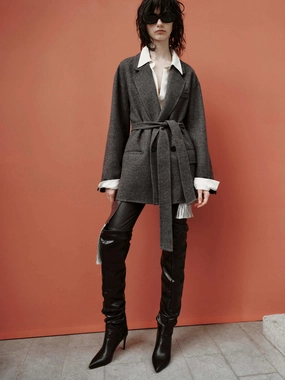 Wool Structured Blazer Coat