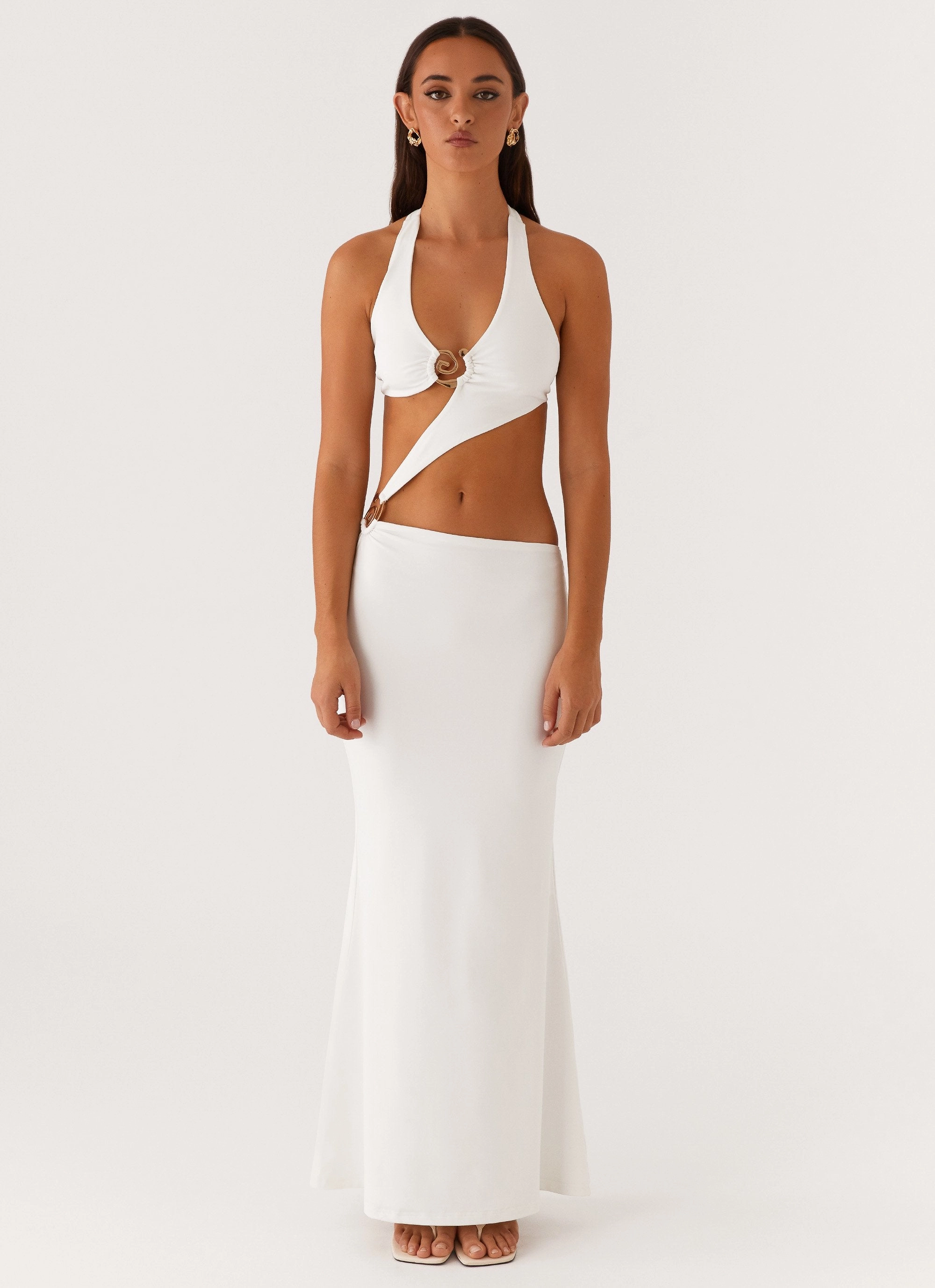 World Series Maxi Dress - White Chic and Cozy Wear
