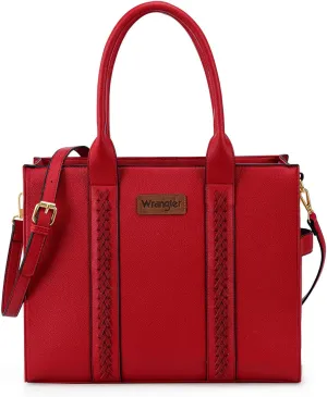 Wrangler Women's Crossbody Satchel Purse with Adjustable Strap