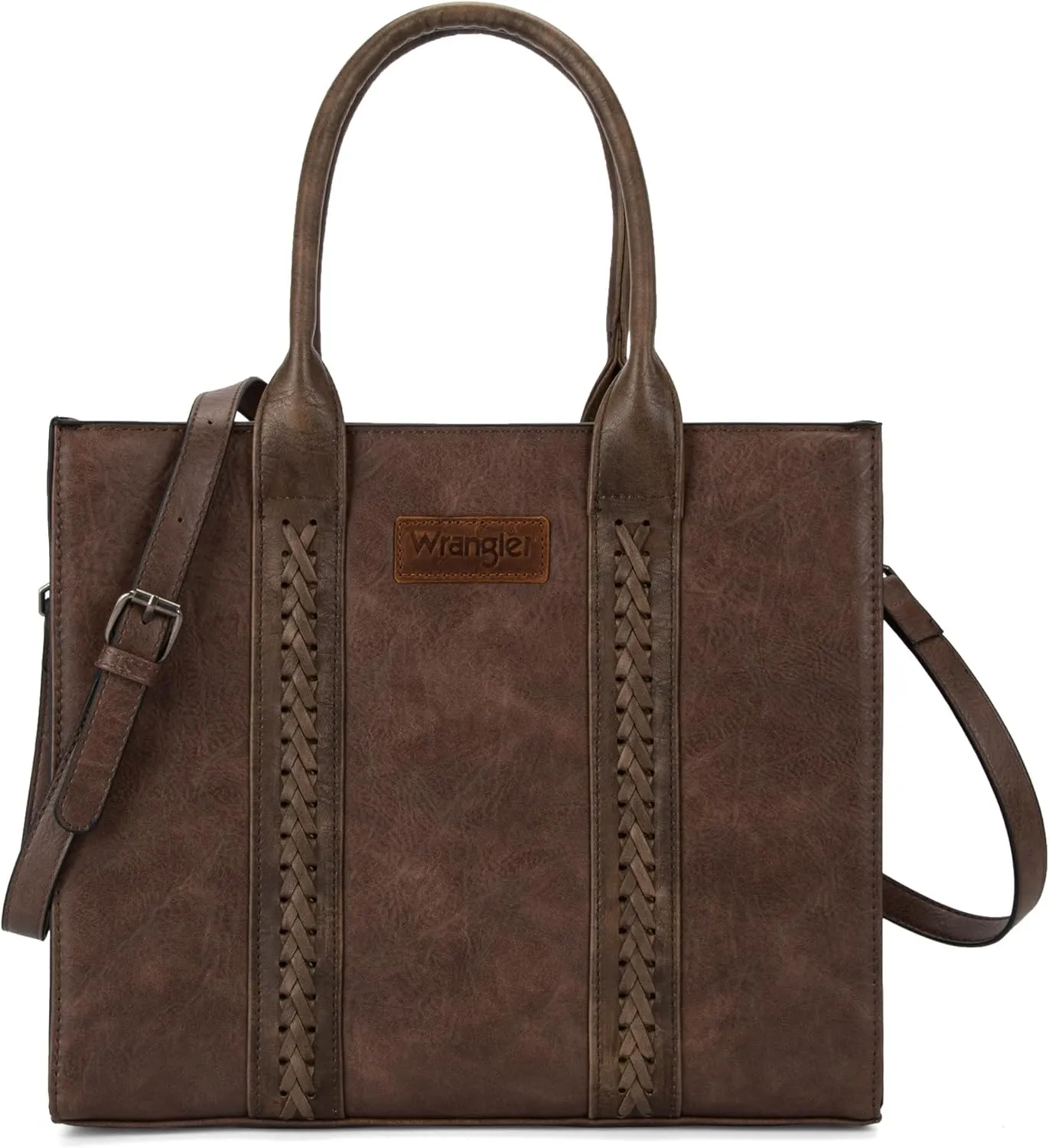 Wrangler Women's Crossbody Satchel Purse with Adjustable Strap