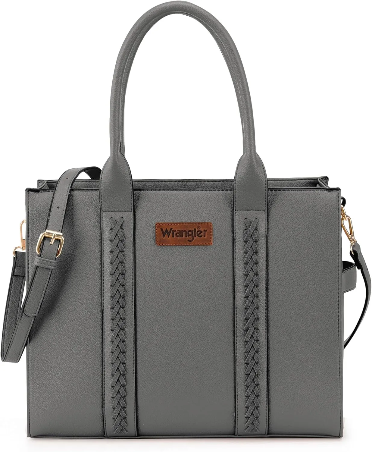 Wrangler Women's Crossbody Satchel Purse with Adjustable Strap