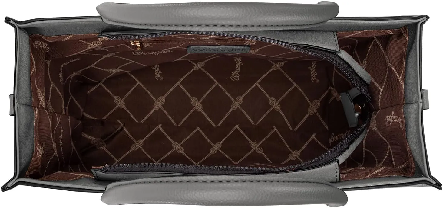 Wrangler Women's Crossbody Satchel Purse with Adjustable Strap