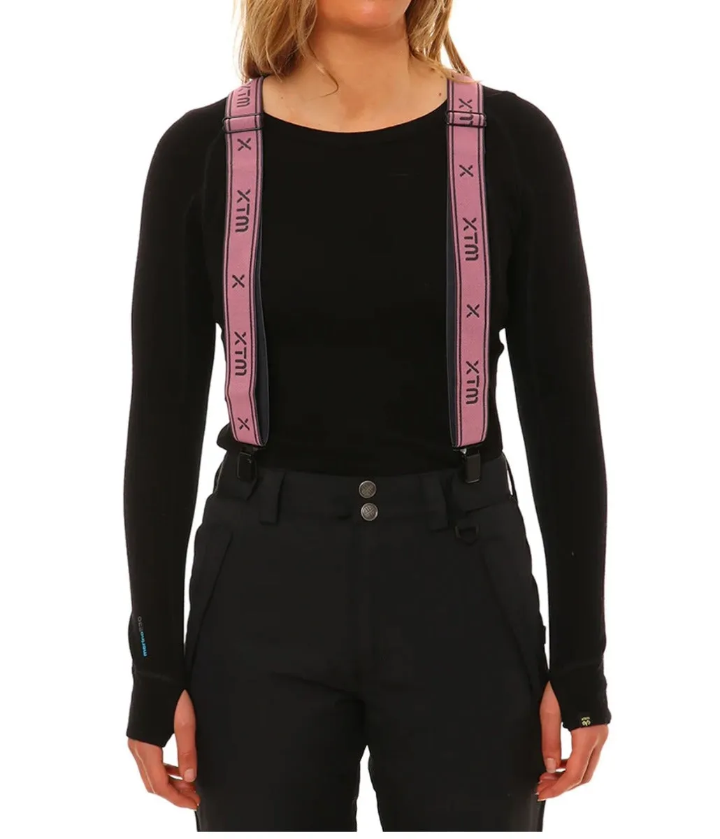 XTM Braces Suspenders Wide Strap Pink