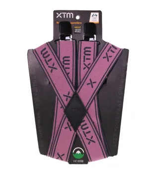 XTM Braces Suspenders Wide Strap Pink