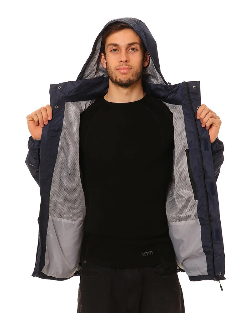 XTM Stash Unisex Plus Size RAIN Jacket Black 4XL-7XL