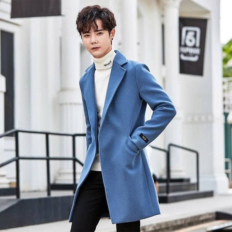 YASUG Casual Solid Color Men's Coat