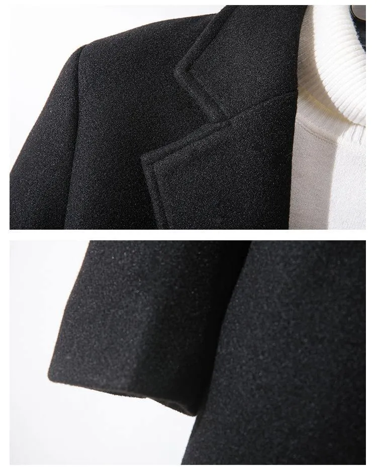 YASUG Casual Solid Color Men's Coat