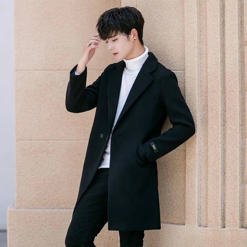 YASUG Casual Solid Color Men's Coat