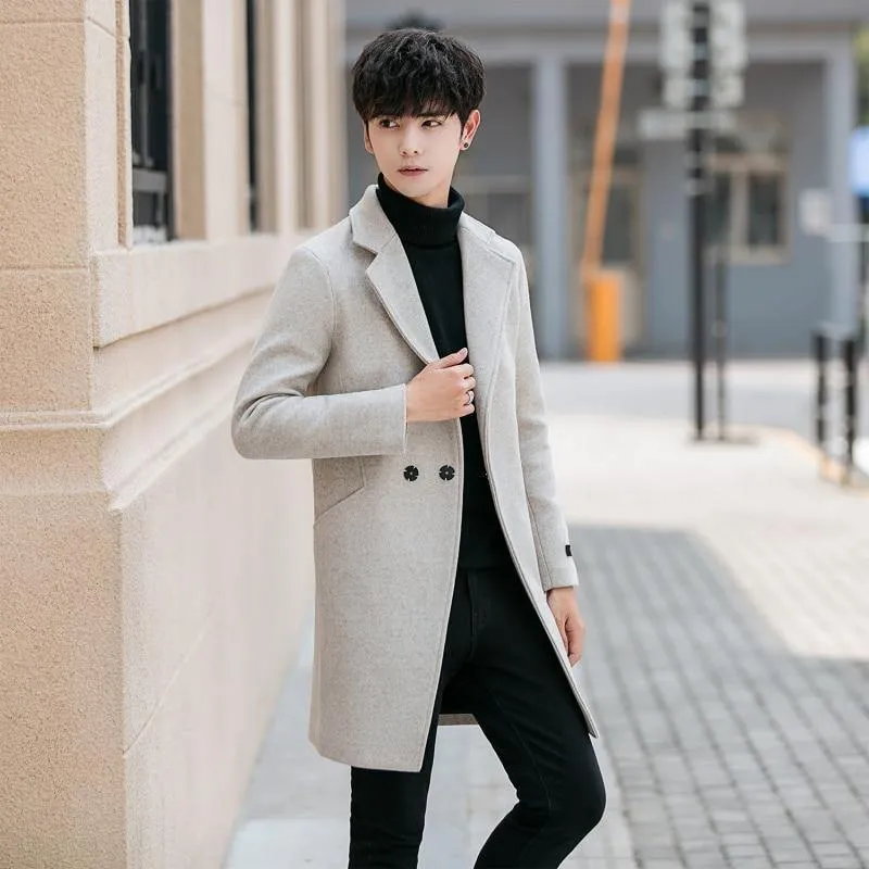 YASUG Casual Solid Color Men's Coat