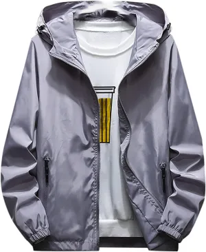 Ymosrh Mens Winter Jackets Men's Autumn Casual Color Plus Size Hoodie Zipper Outdoor Sport Coat Coats for Men