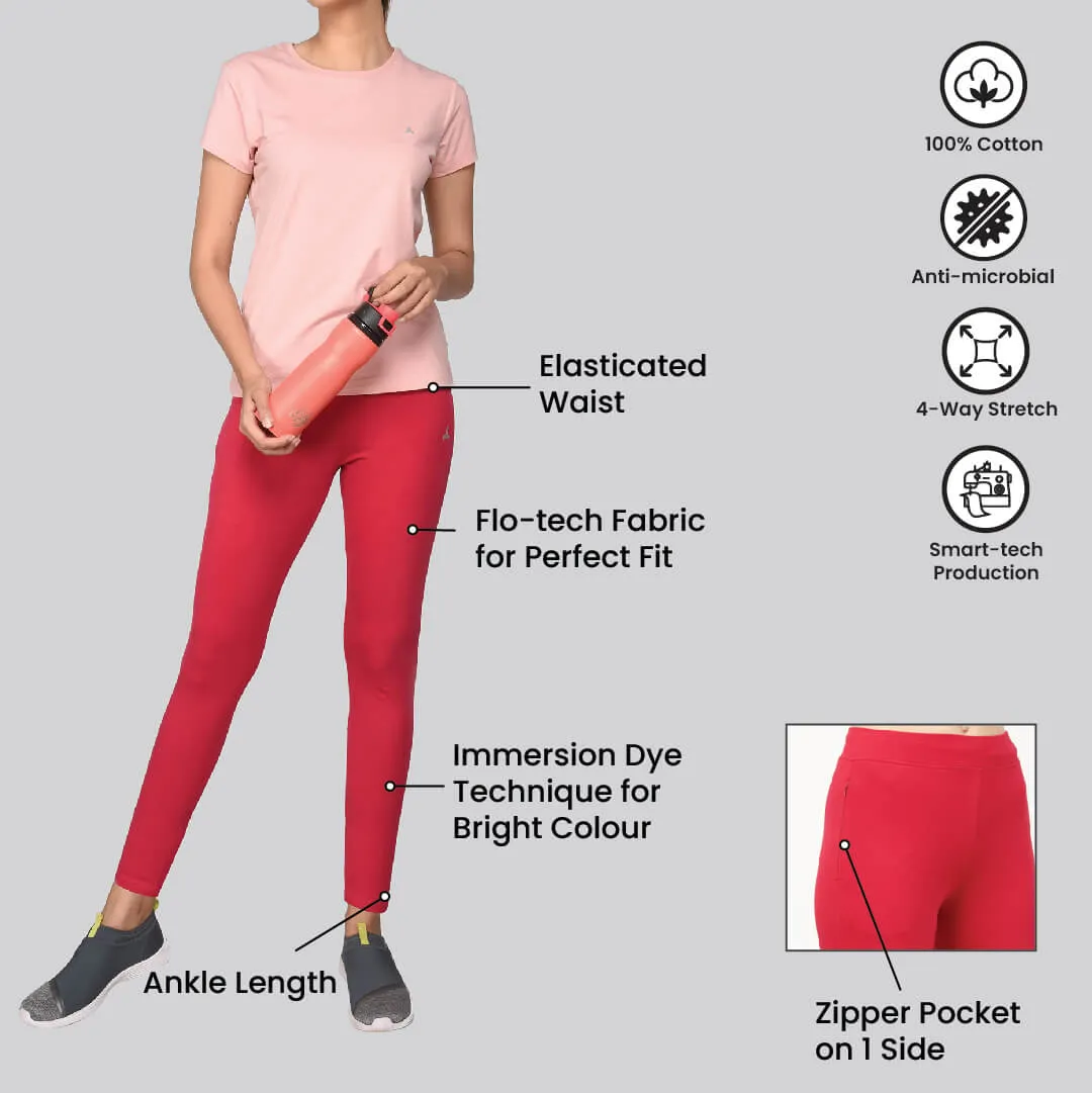 Yoga Pants - Cerise Pink