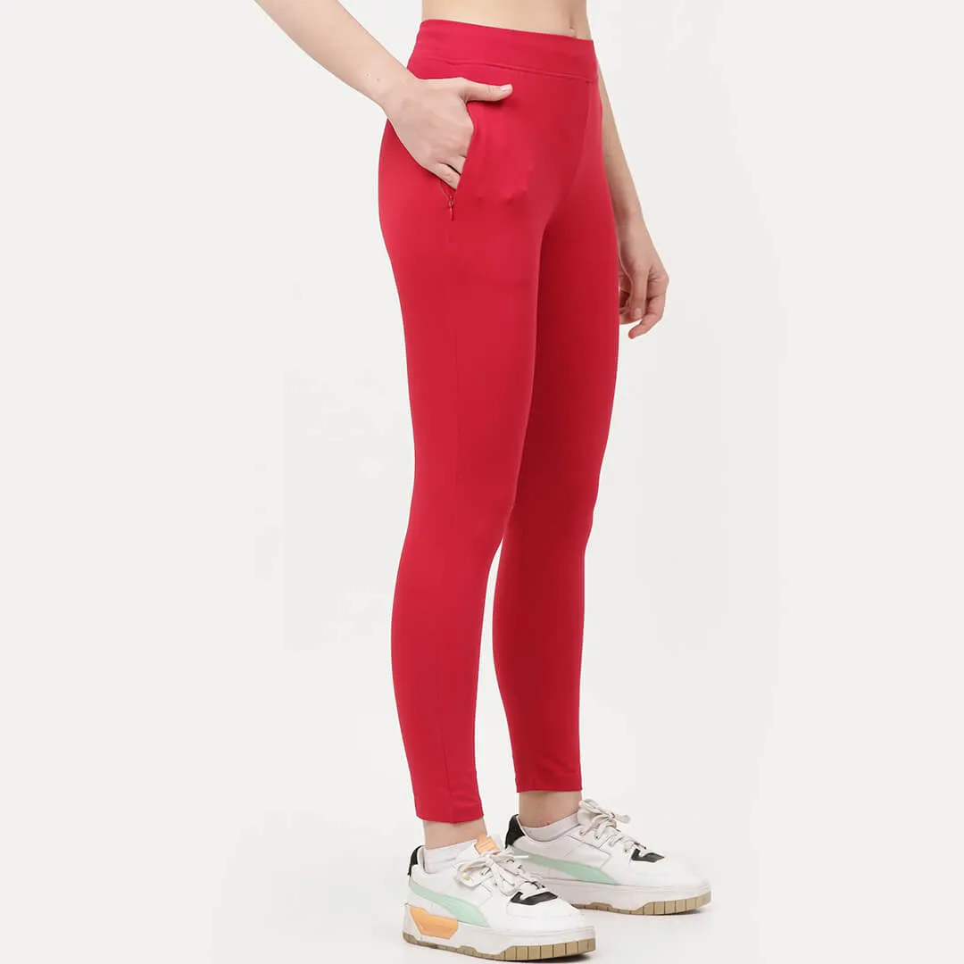 Yoga Pants - Chilli Red
