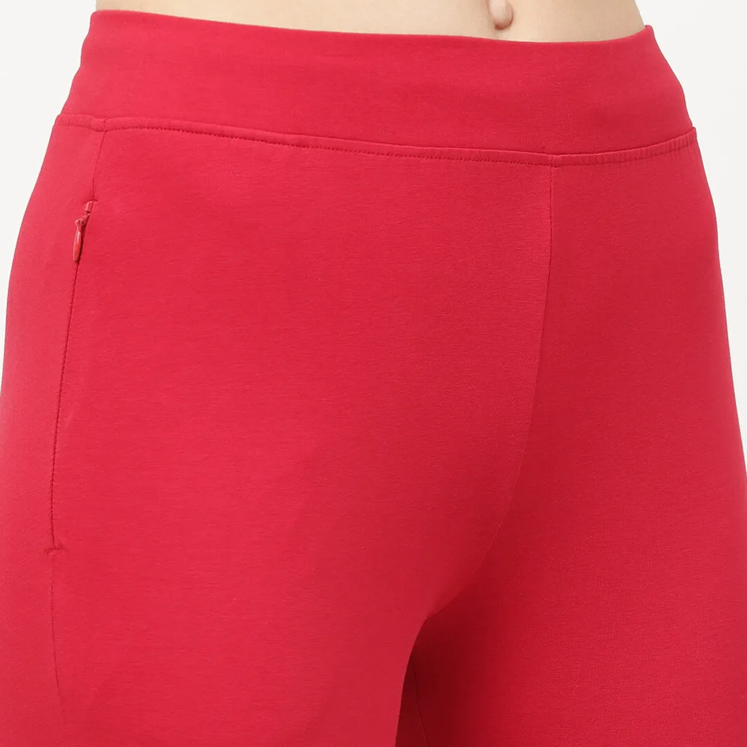 Yoga Pants - Chilli Red