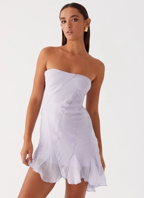 Yolanda Mini Dress - Lavender Chic and Classic Yolanda Mini Dress - Lavender Modern Twist Urban Cool