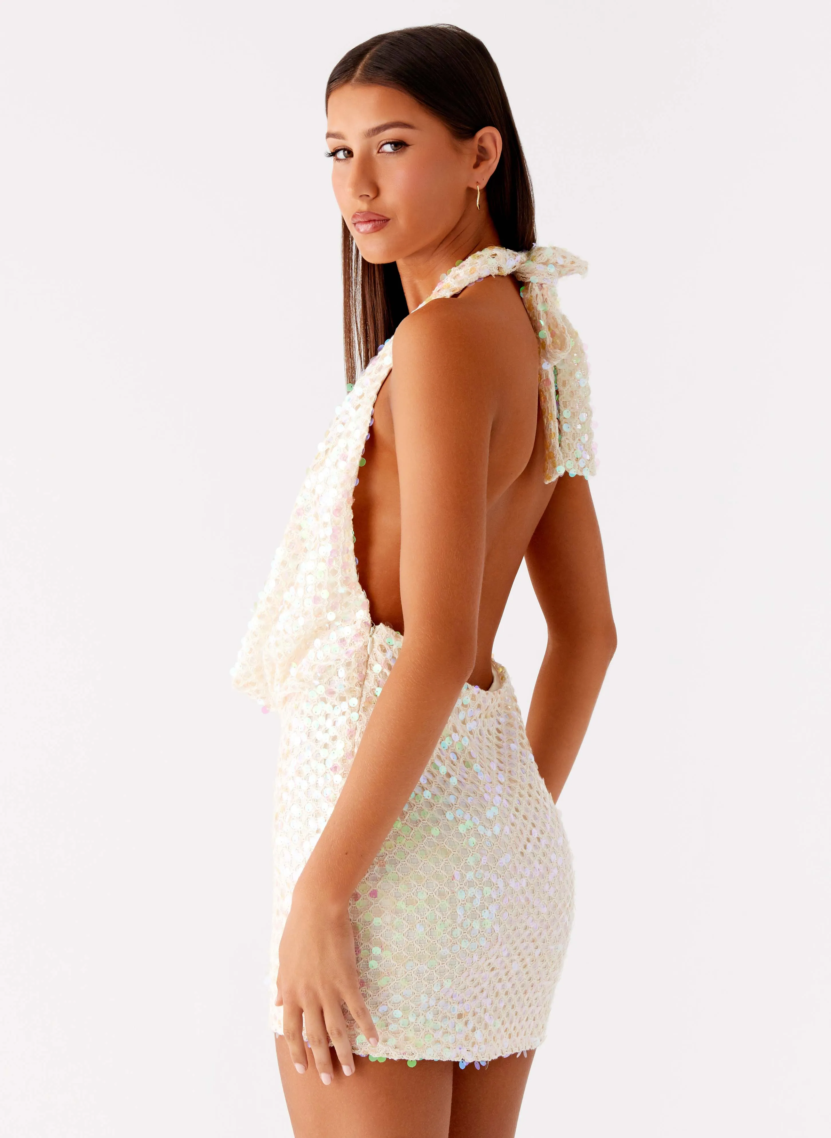 Anti Odor Treatment You Make Me Feel Mini Dress - Ivory