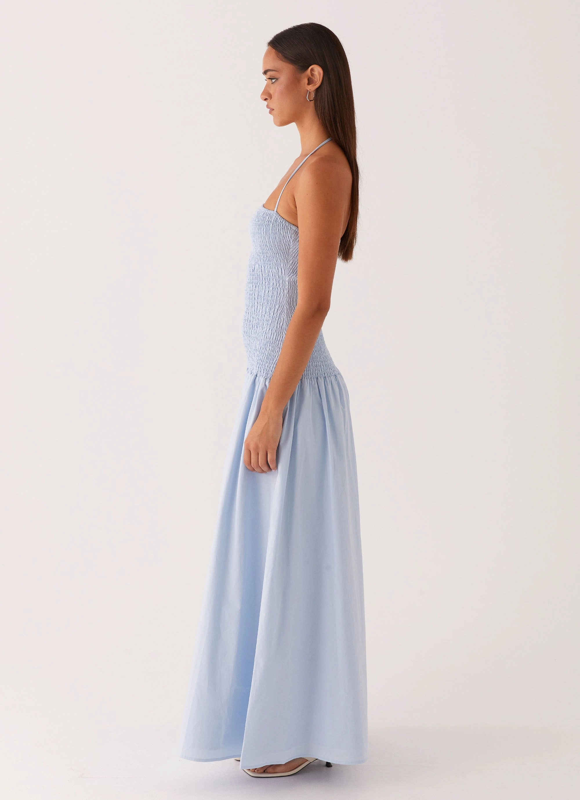 Zahra Maxi Dress - Blue Layer Safe Simplistic Mood