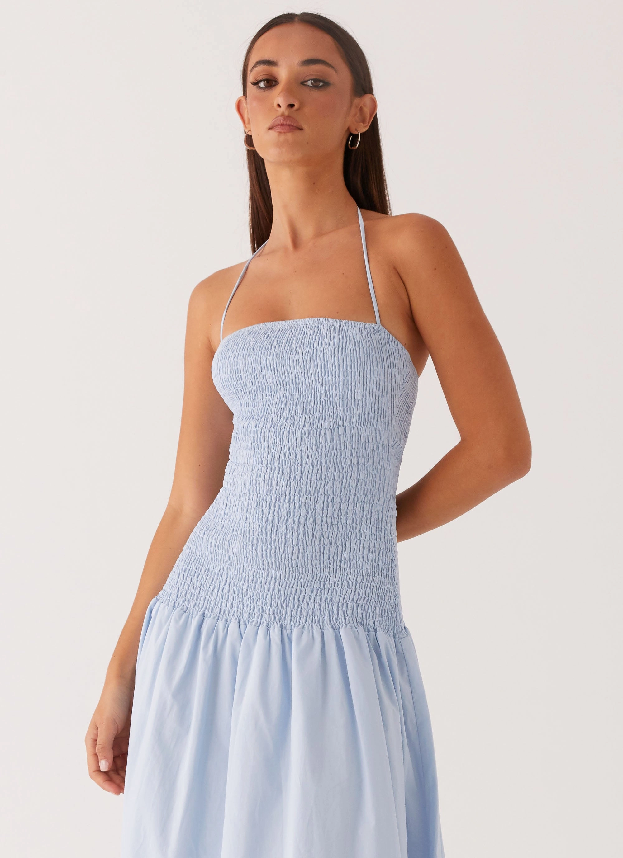 Zahra Maxi Dress - Blue Rooftop-Event Soft Harmony