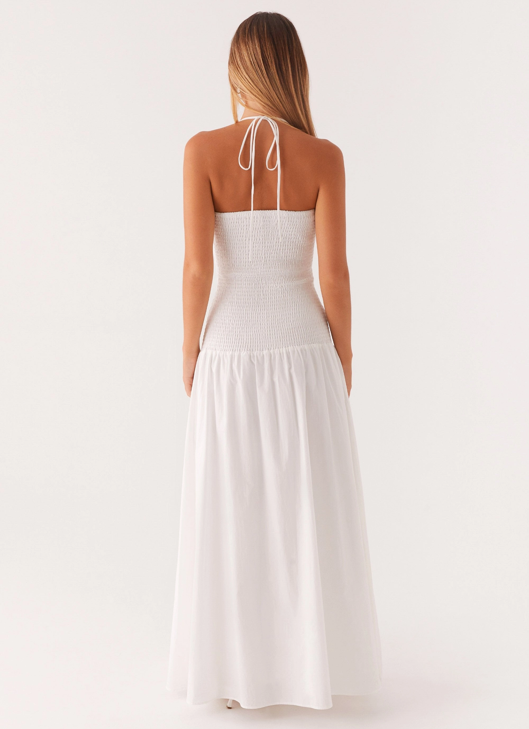 Flattering Look Wear Lace Ease Zahra Maxi Dress - White