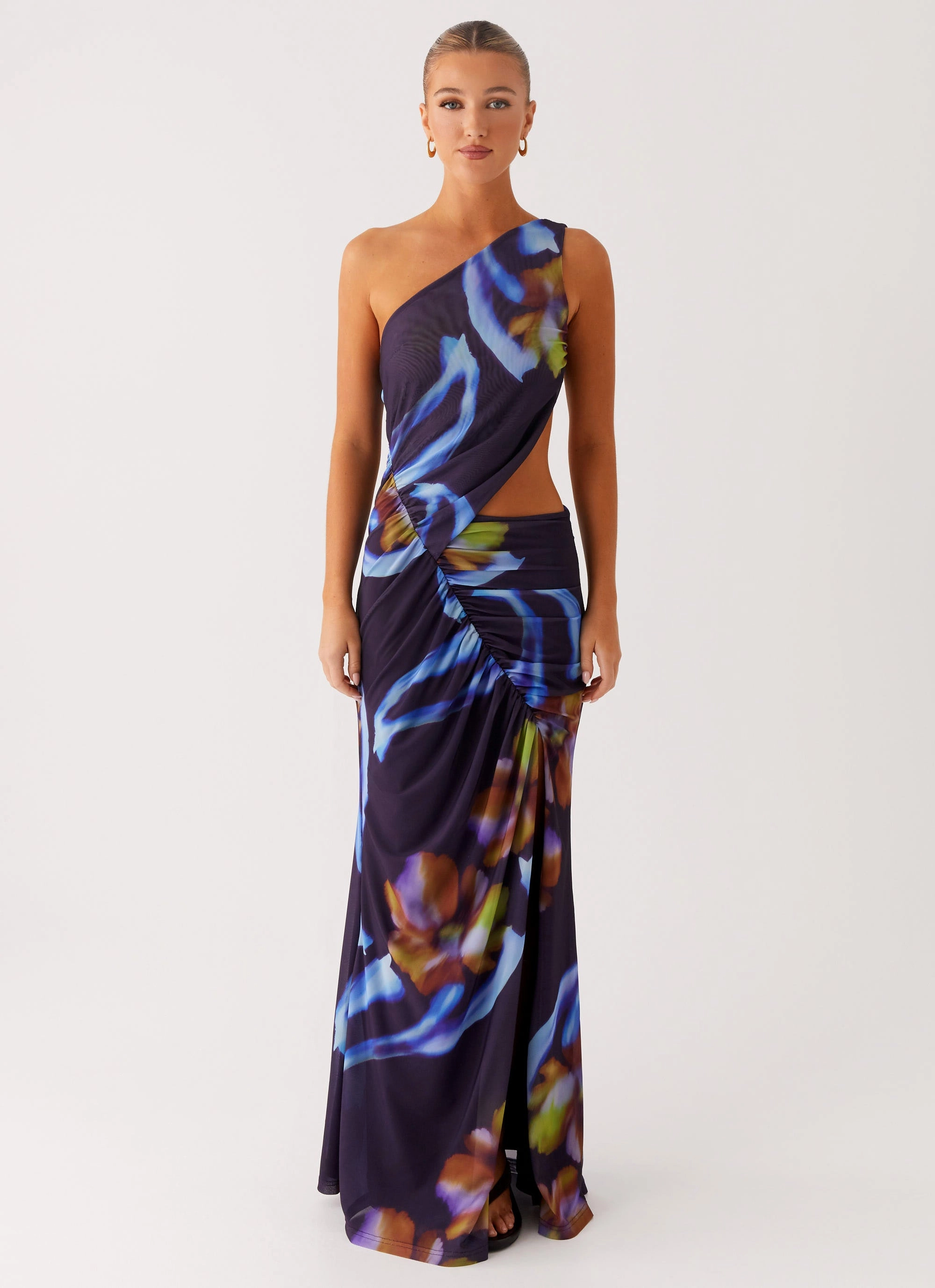 All Purpose Cocktail-Party Zanzibar Maxi Dress - Dark Floral