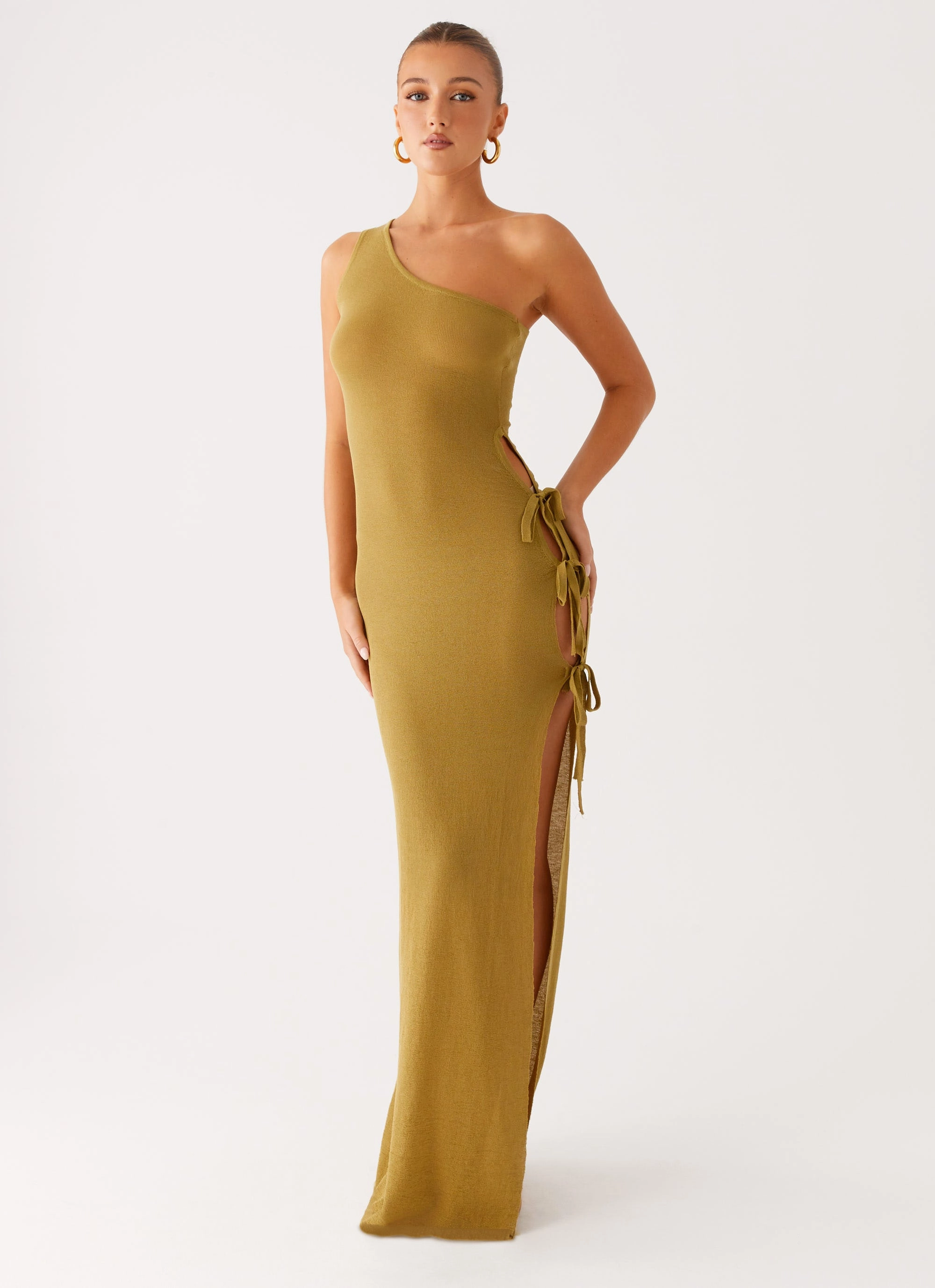 Zarnella Maxi Dress - Lime Soft color Summer Soft