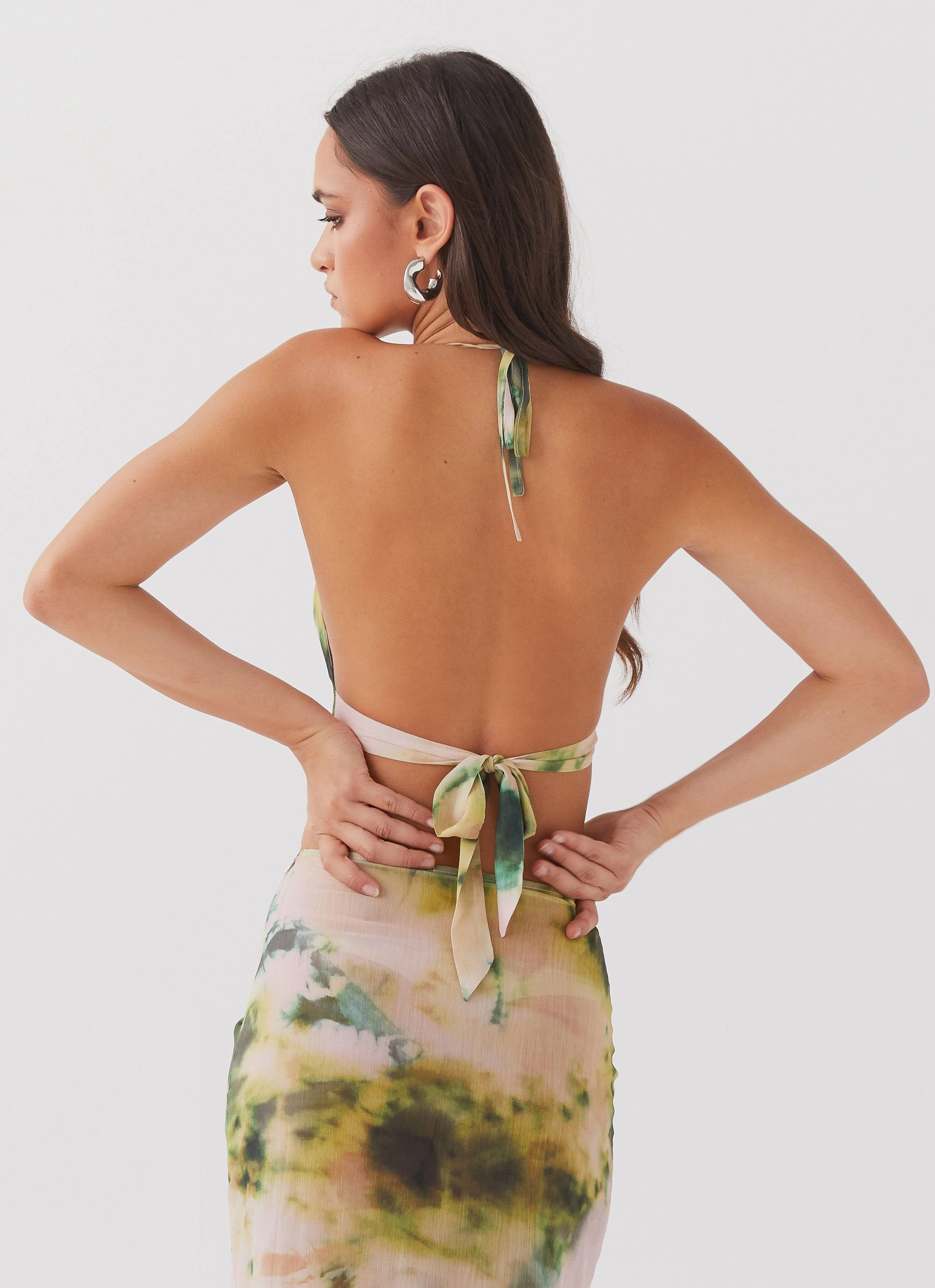 Zenta Cowl Neck Top - Rainforest MoistureWicking Odor Resistant Finish