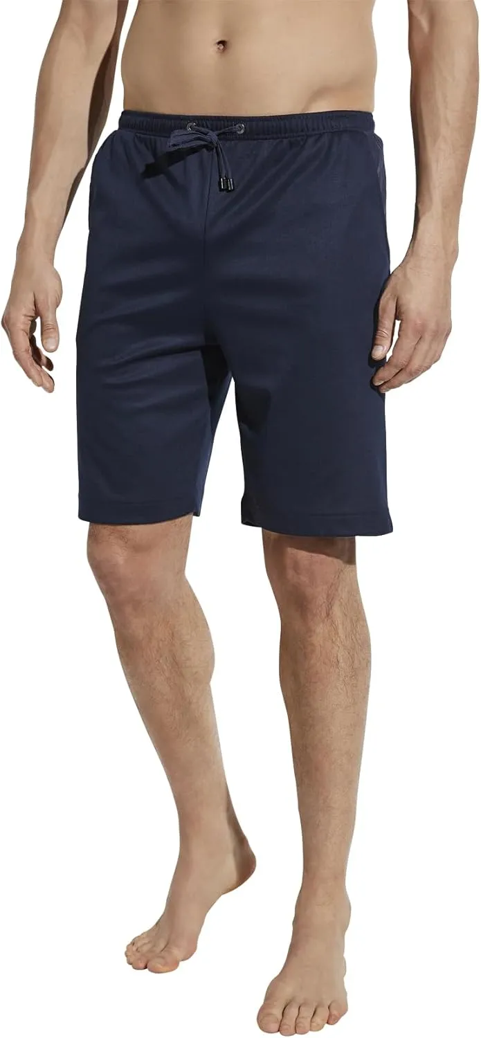 Zimmerli Men's -93 Modern Lounge Cotton Modal Blend Short, 8520, Midnight, L