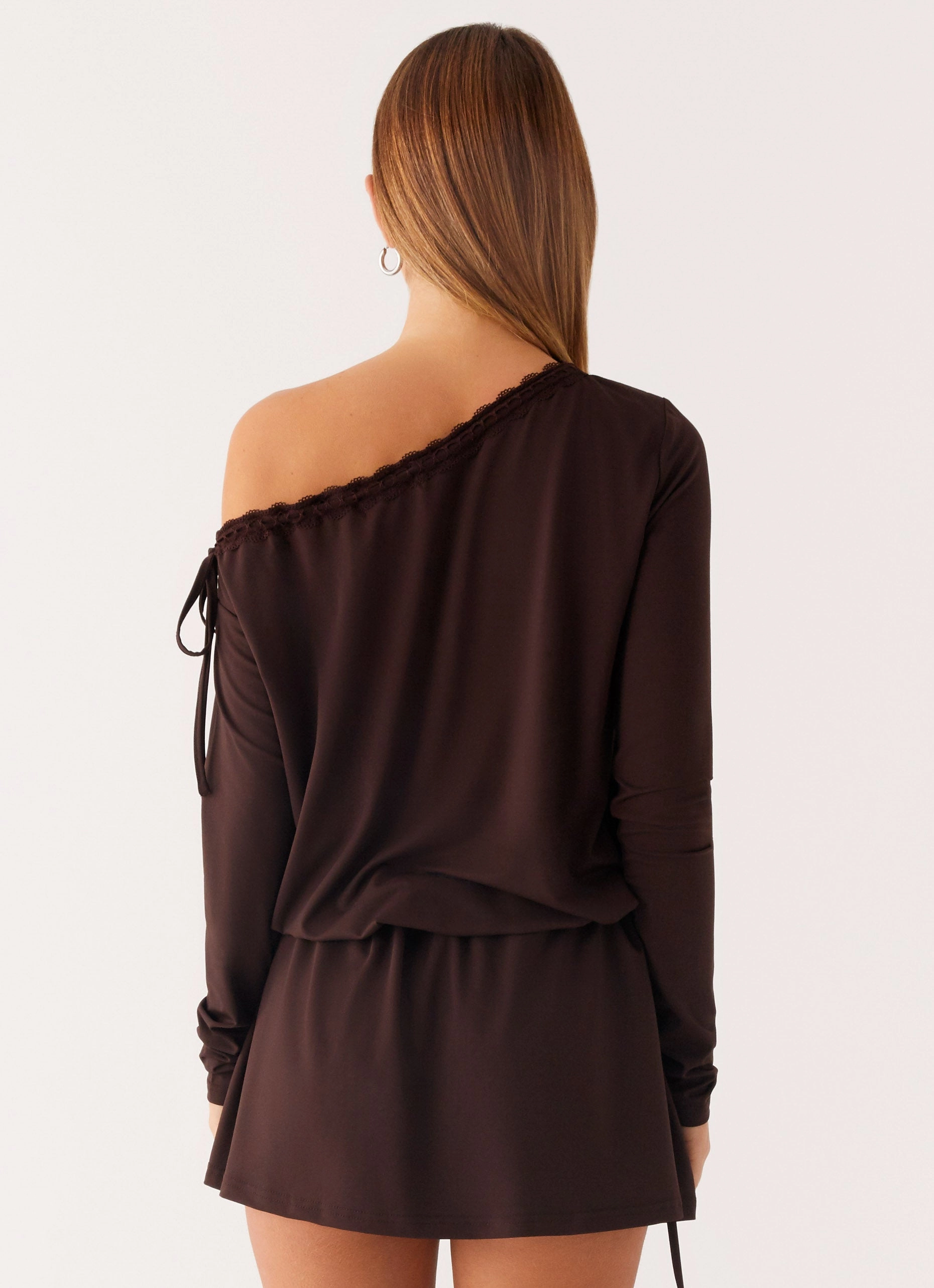 Zinnia Mini Dress - Chocolate Water-Repellent-Finish Playful-Detail