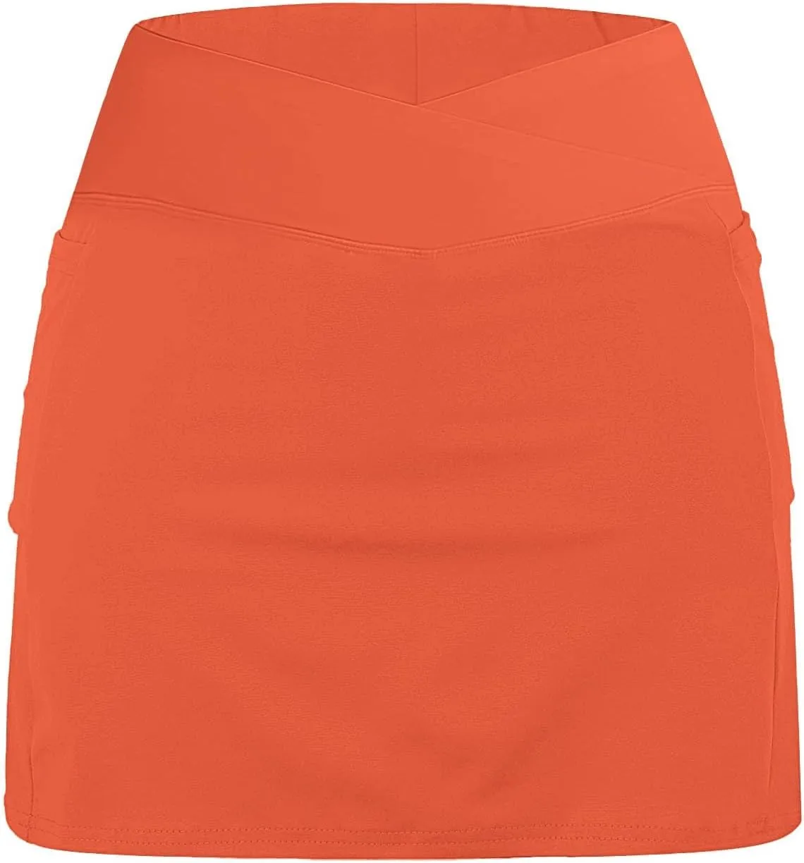ZYXTIM Golf Skirts for Women with Shorts Crossover High Waisted Athletic Skorts Plus Size Stertch Quick Dry Workout Skirt